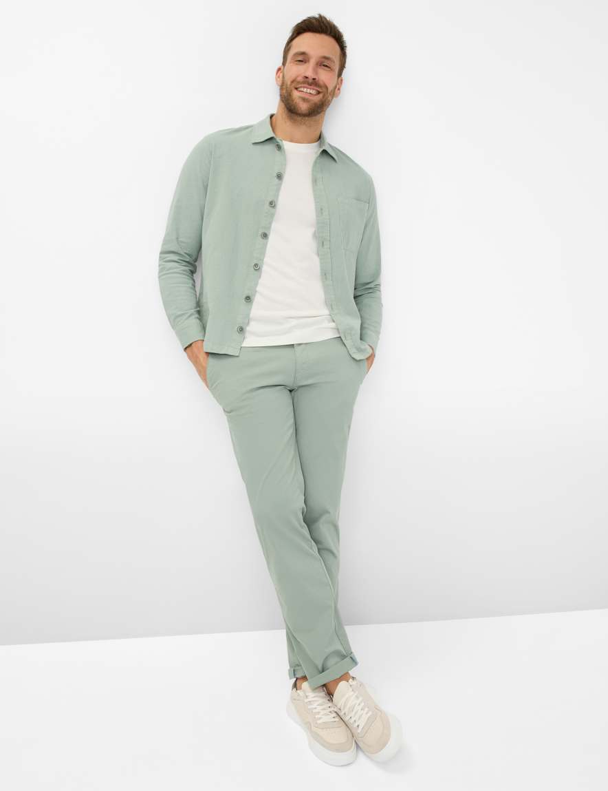 Eurex By Brax Men's Fashion Shirts | Jackets Style KAY Light Green