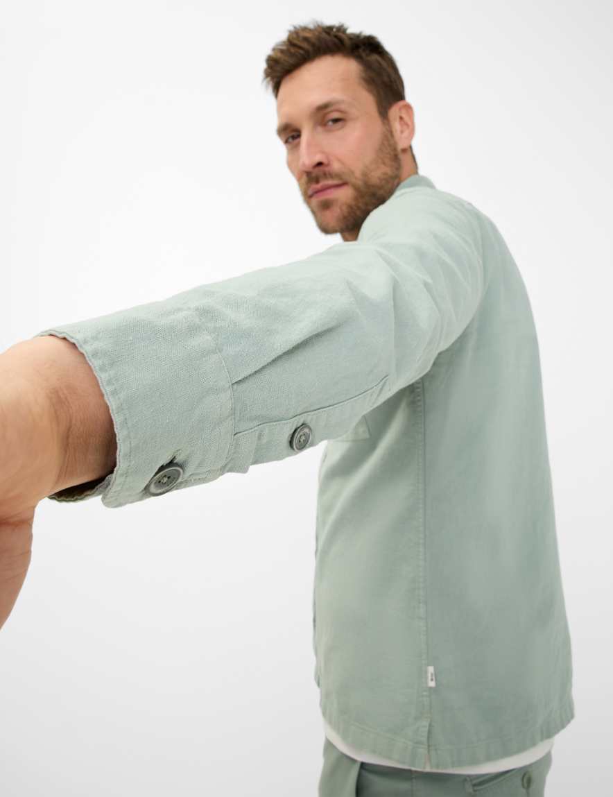 Eurex By Brax Men's Fashion Shirts | Jackets Style KAY Light Green