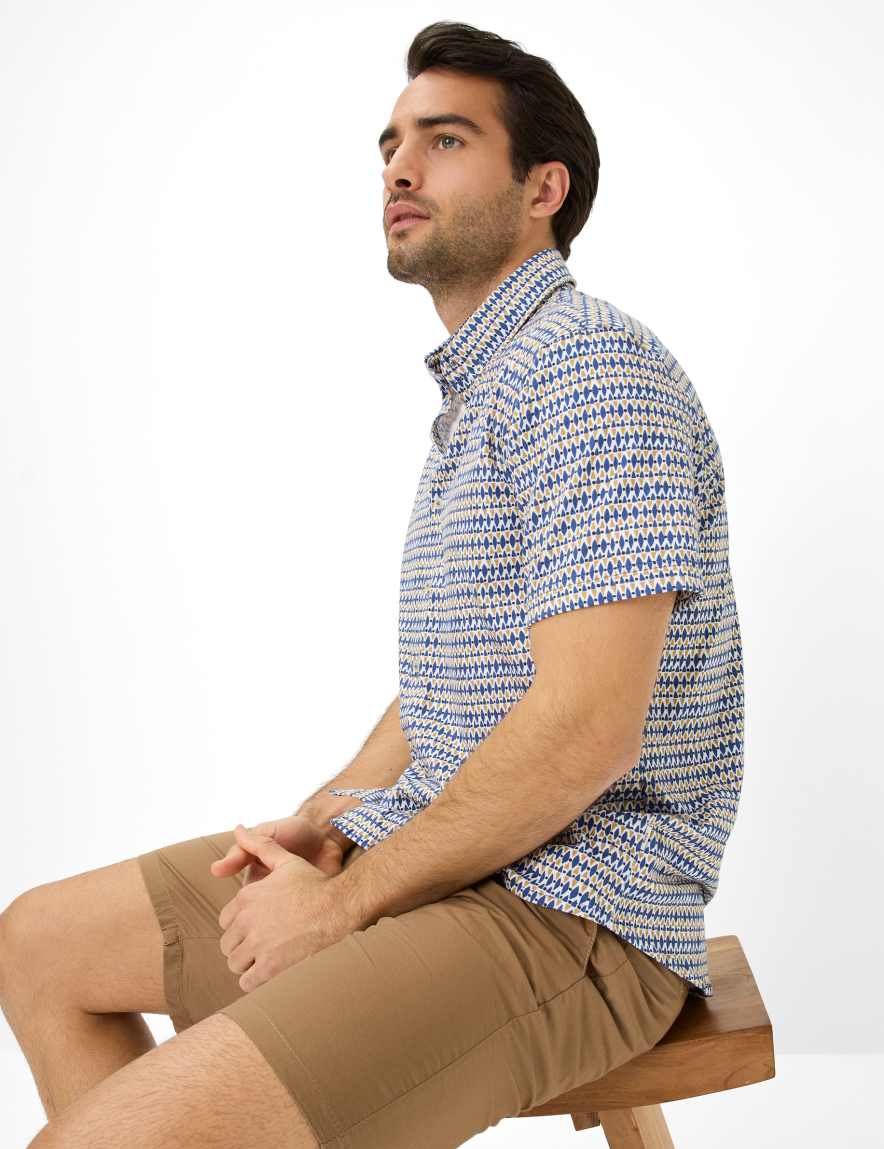 Eurex By Brax Men's Fashion Shirts Style DAN Beige ➜ - Buy Now At Brax