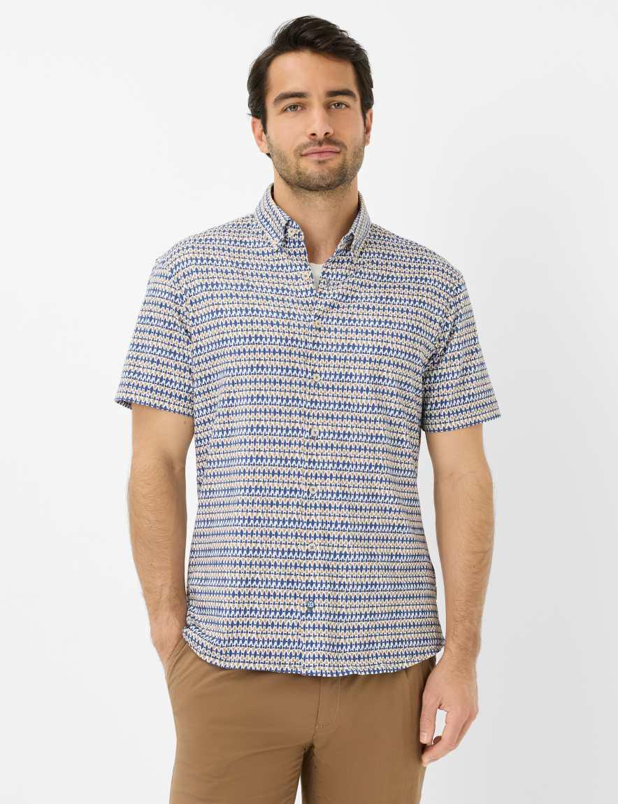 eurex by brax Men's fashion Shirts Style DAN Beige ➜ - buy now at Brax