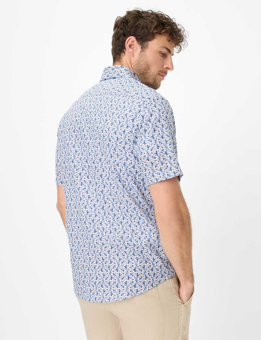 Eurex By Brax Men's Fashion Shirts Style DAN Dark Blue ➜ - Buy At Brax