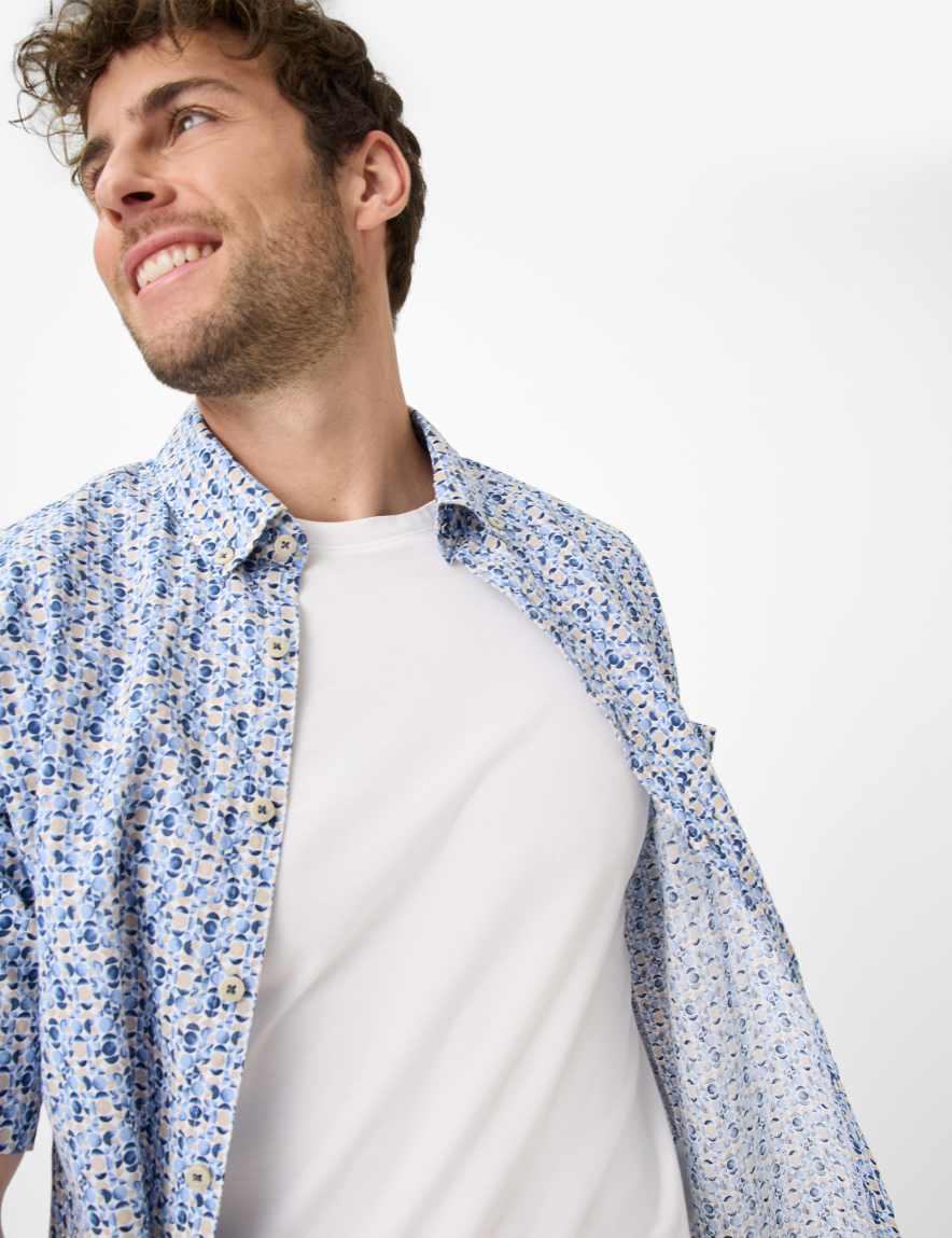 Eurex By Brax Men's Fashion Shirts Style DAN Dark Blue ➜ - Buy At Brax