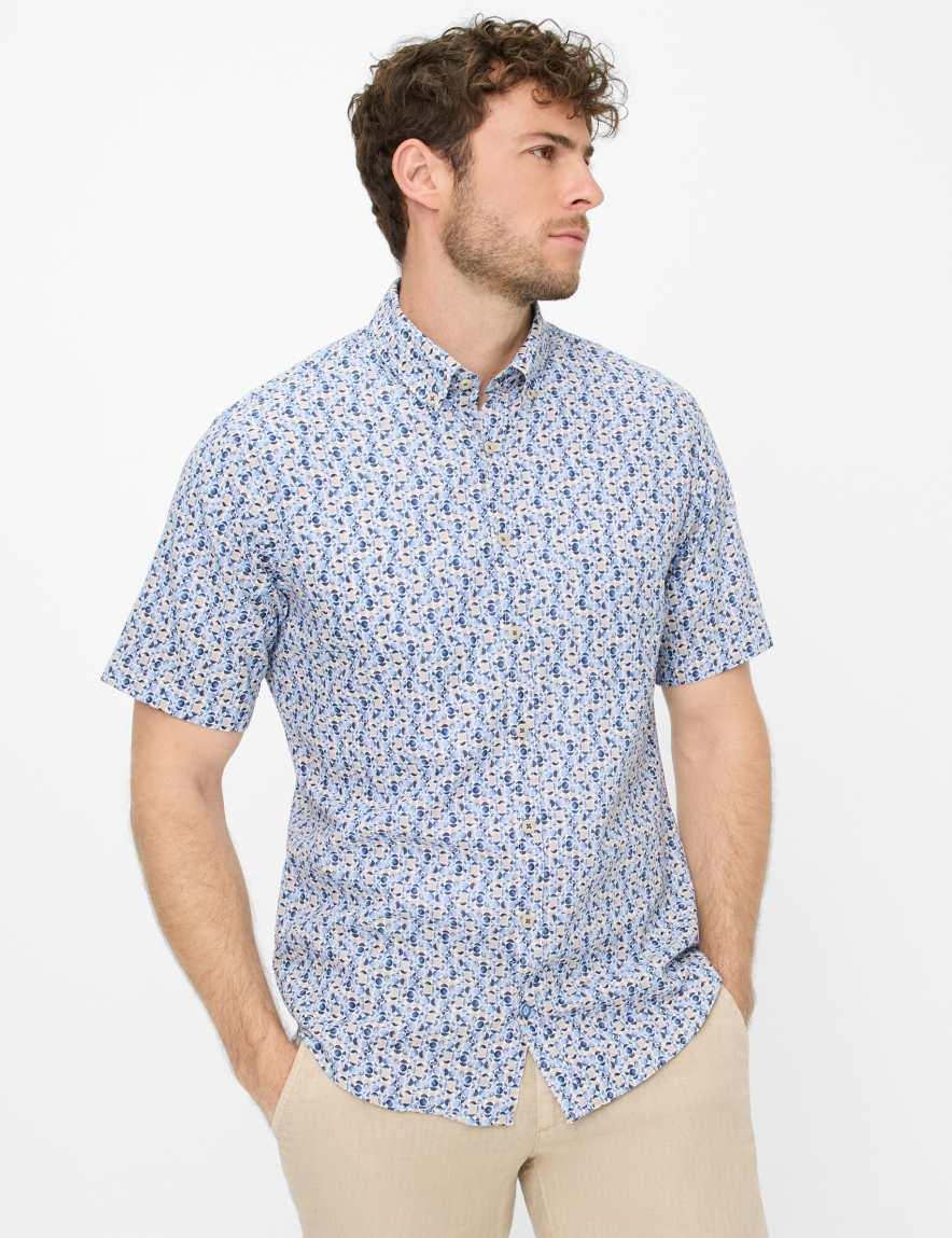 eurex by brax Men's fashion Shirts Style DAN Dark Blue ➜ - buy at Brax