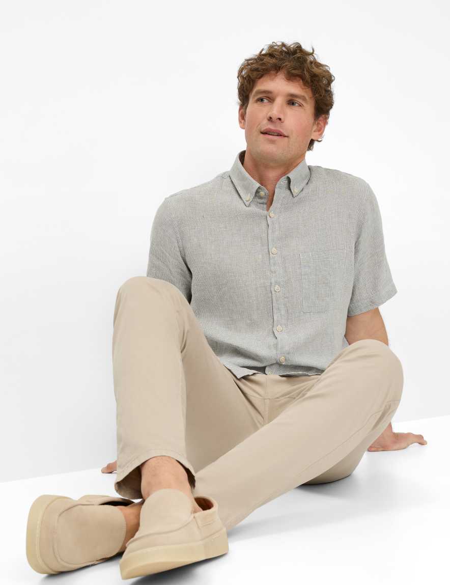 Eurex By Brax Men's Fashion Shirts Style DAN Green ➜ - Buy Now At Brax