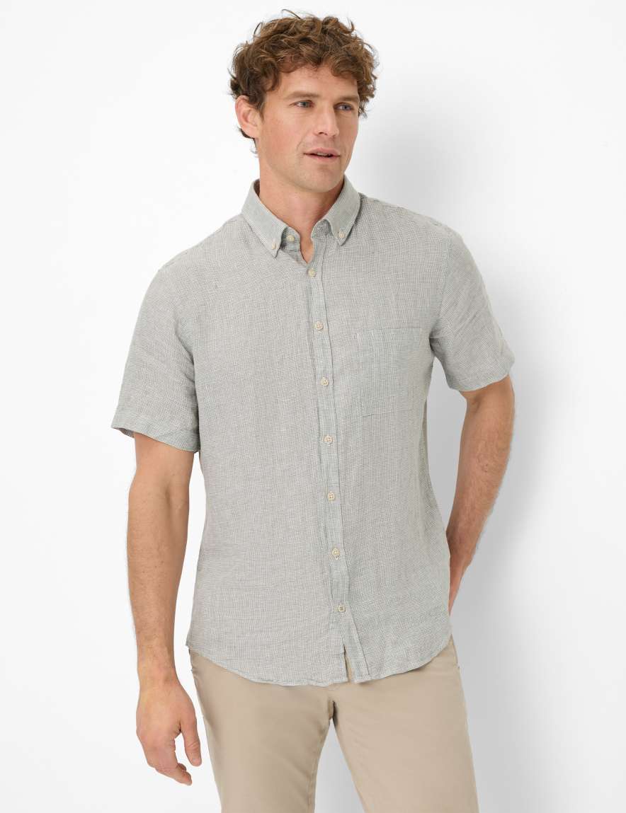 eurex by brax Men's fashion Shirts Style DAN Green ➜ - buy now at Brax