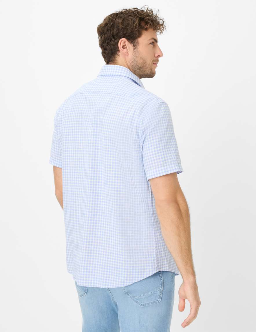 Eurex By Brax Men's Fashion Shirts Style DAN Light Blue ➜ - Buy At Brax