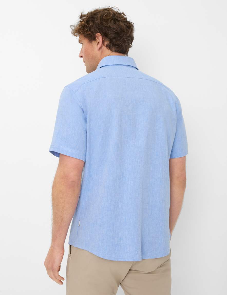 Eurex By Brax Men's Fashion Shirts Style DAN Light Blue ➜ - Buy At Brax