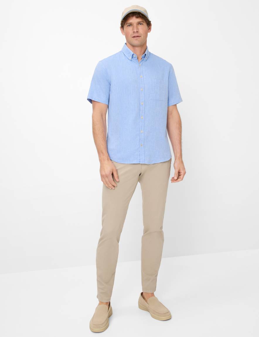Eurex By Brax Men's Fashion Shirts Style DAN Light Blue ➜ - Buy At Brax