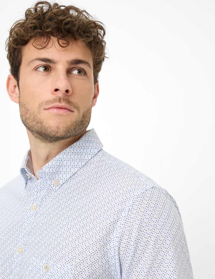 Eurex By Brax Men's Fashion Shirts Style DAN Light Blue ➜ - Buy At Brax