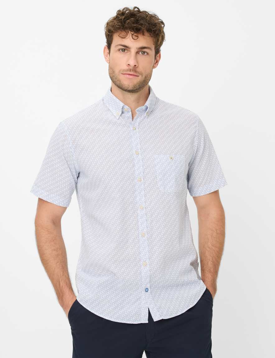 eurex by brax Men's fashion Shirts Style DAN Light Blue ➜ - buy at Brax