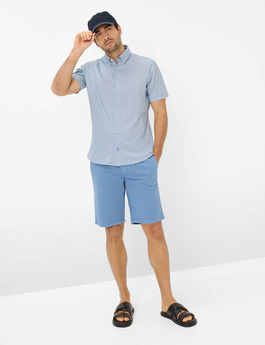 Eurex By Brax Men's Fashion Shirts Style DAN Light Blue ➜ - Buy At Brax