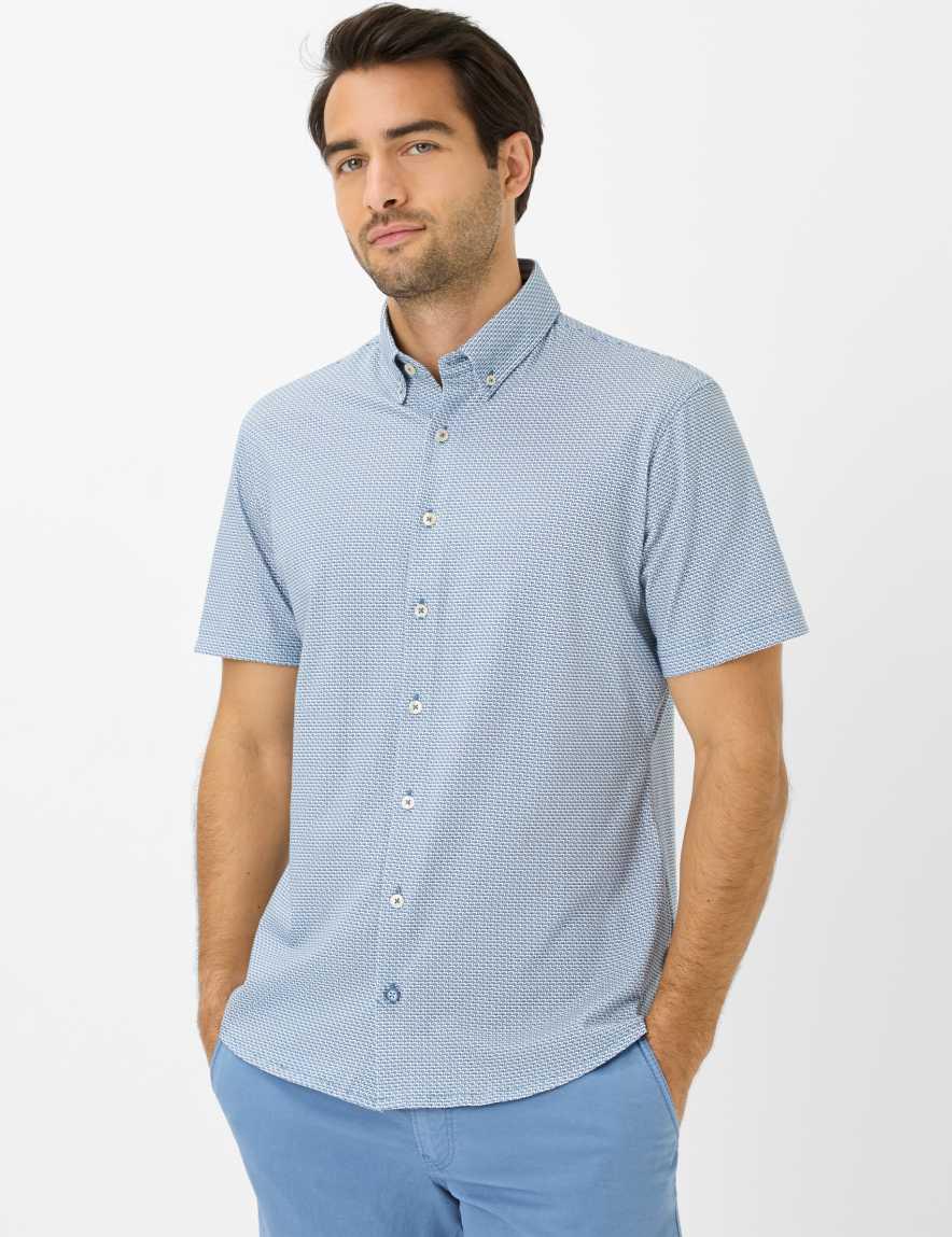 eurex by brax Men's fashion Shirts Style DAN Light Blue ➜ - buy at Brax