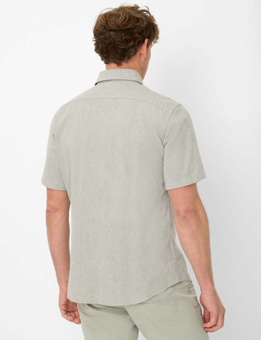 Eurex By Brax Men's Fashion Shirts Style DAN Light Green ➜ - Buy At Brax