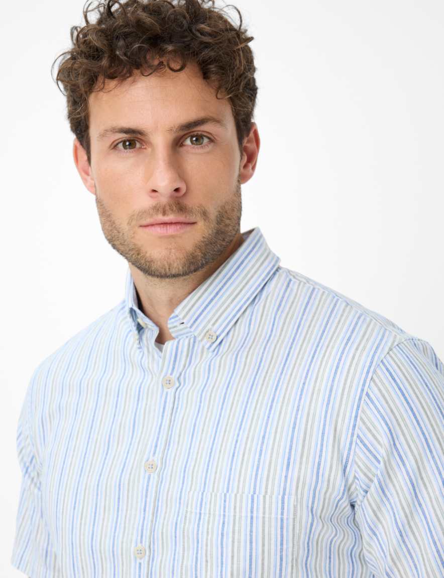 Eurex By Brax Men's Fashion Shirts Style DAN Light Green ➜ - Buy At Brax