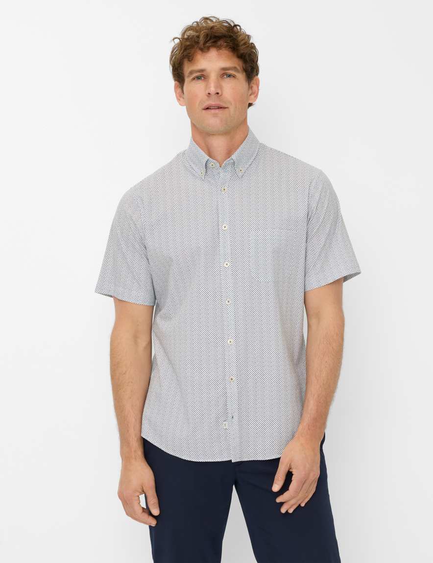 eurex by brax Men's fashion Shirts Style DAN Light Green ➜ - buy at Brax