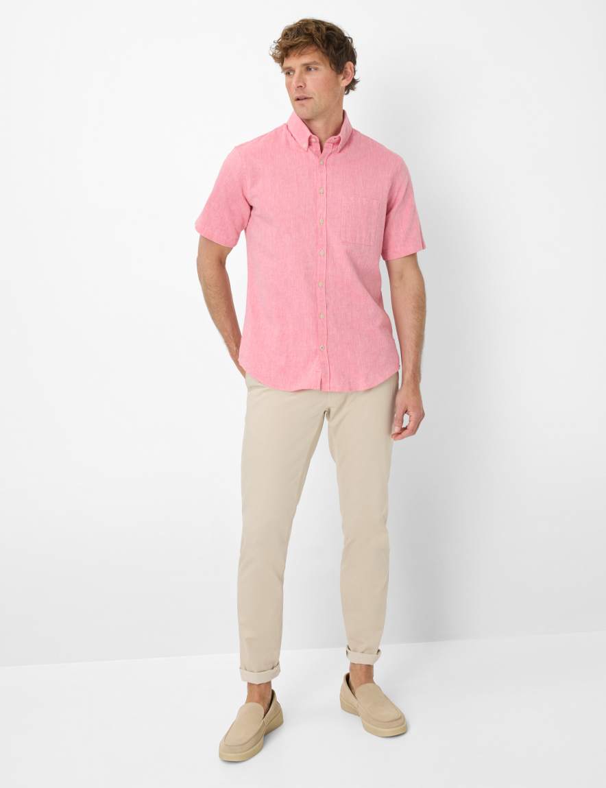 Eurex By Brax Men's Fashion Shirts Style DAN Light Red ➜ - Buy At Brax