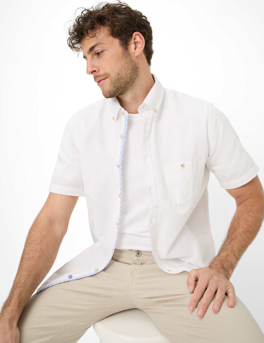 Eurex By Brax Men's Fashion Shirts Style DAN White ➜ - Buy Now At Brax