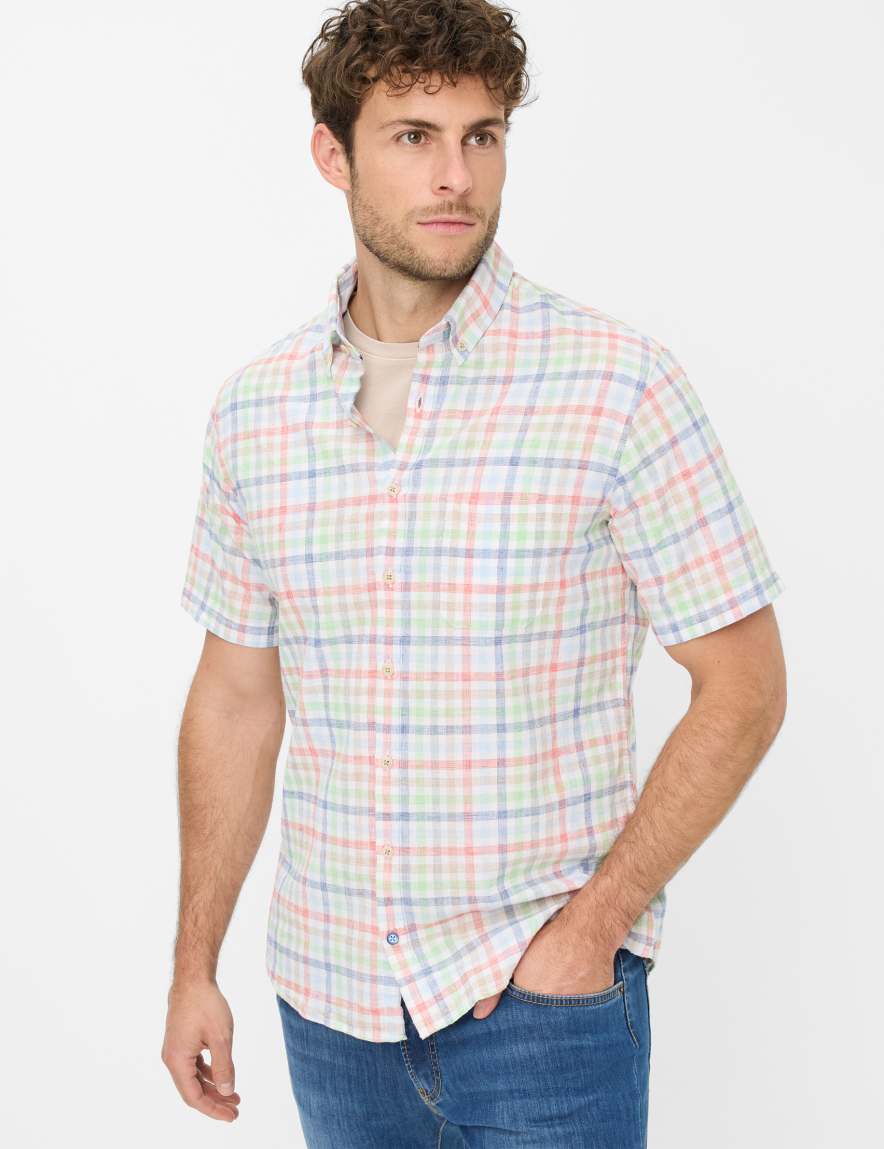eurex by brax Men's fashion Shirts Style DAN White ➜ - buy now at Brax