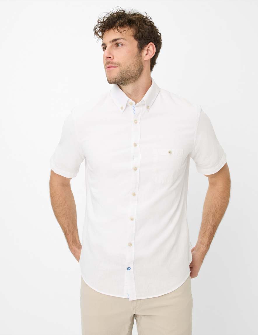 eurex by brax Men's fashion Shirts Style DAN White ➜ - buy now at Brax