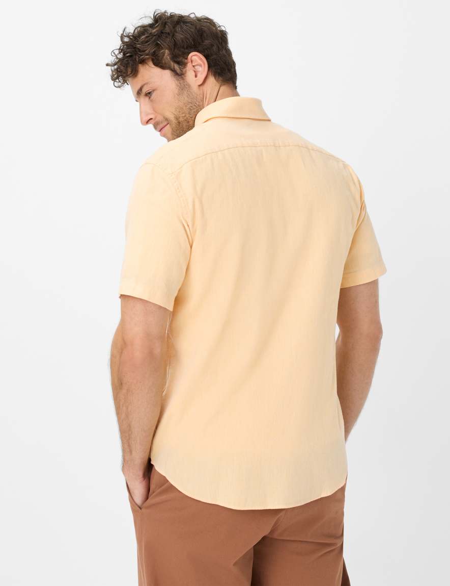 Eurex By Brax Men's Fashion Shirts Style DAN Yellow ➜ - Buy Now At Brax
