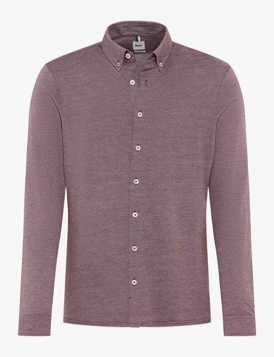 eurex by brax Men's fashion Shirts Style DANIEL Dark Red ➜ - buy at Brax