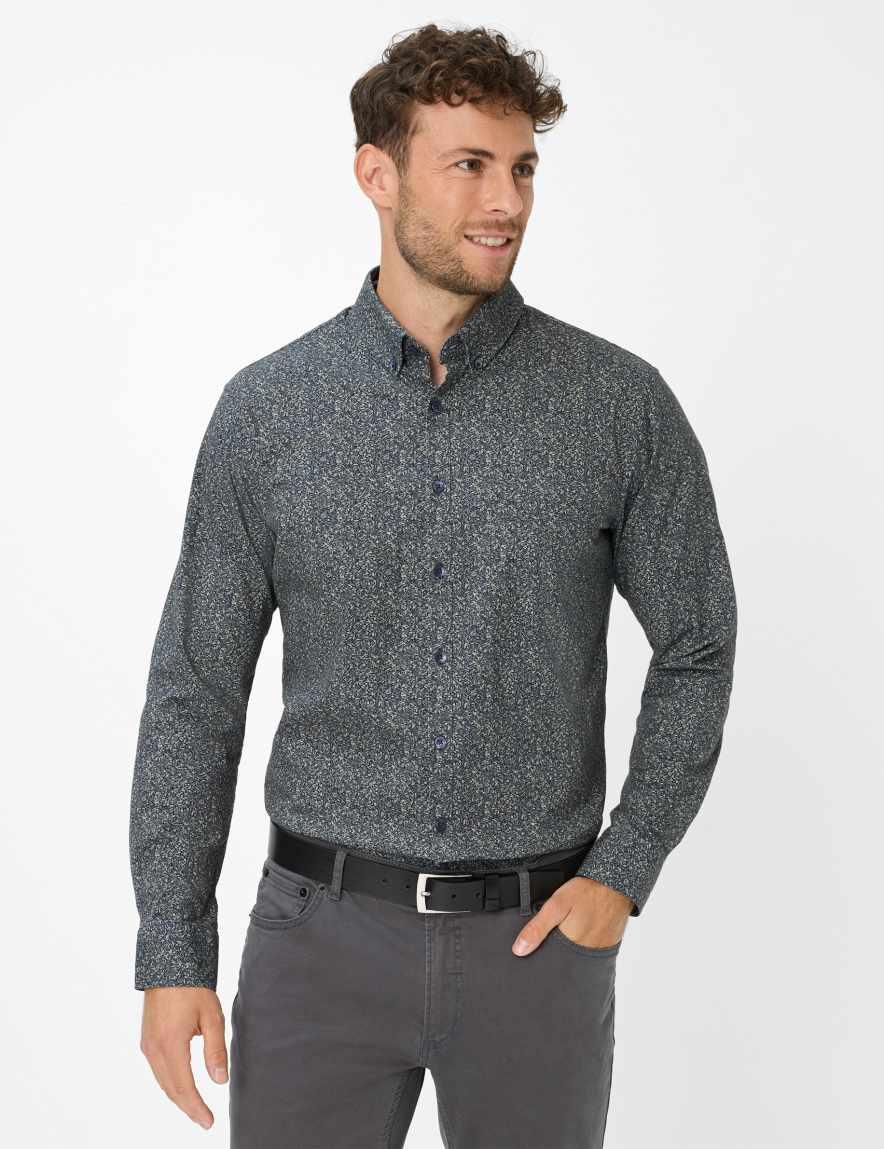 eurex by brax Men's fashion Shirts Style DANIEL Green ➜ - buy now at Brax
