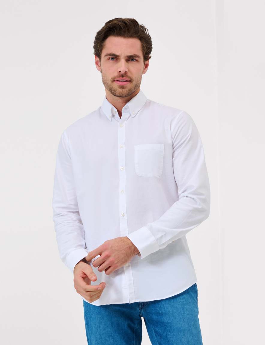 eurex by brax Men's fashion Shirts Style DANIEL White ➜ - buy now at Brax