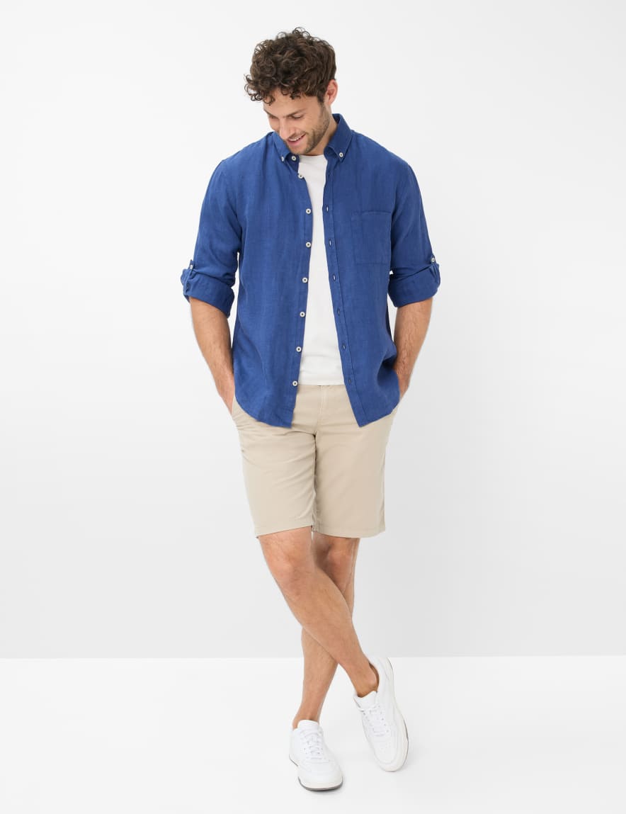 Eurex By Brax Men's Fashion Shirts Style DIRK Dark Blue ➜ - Buy At Brax