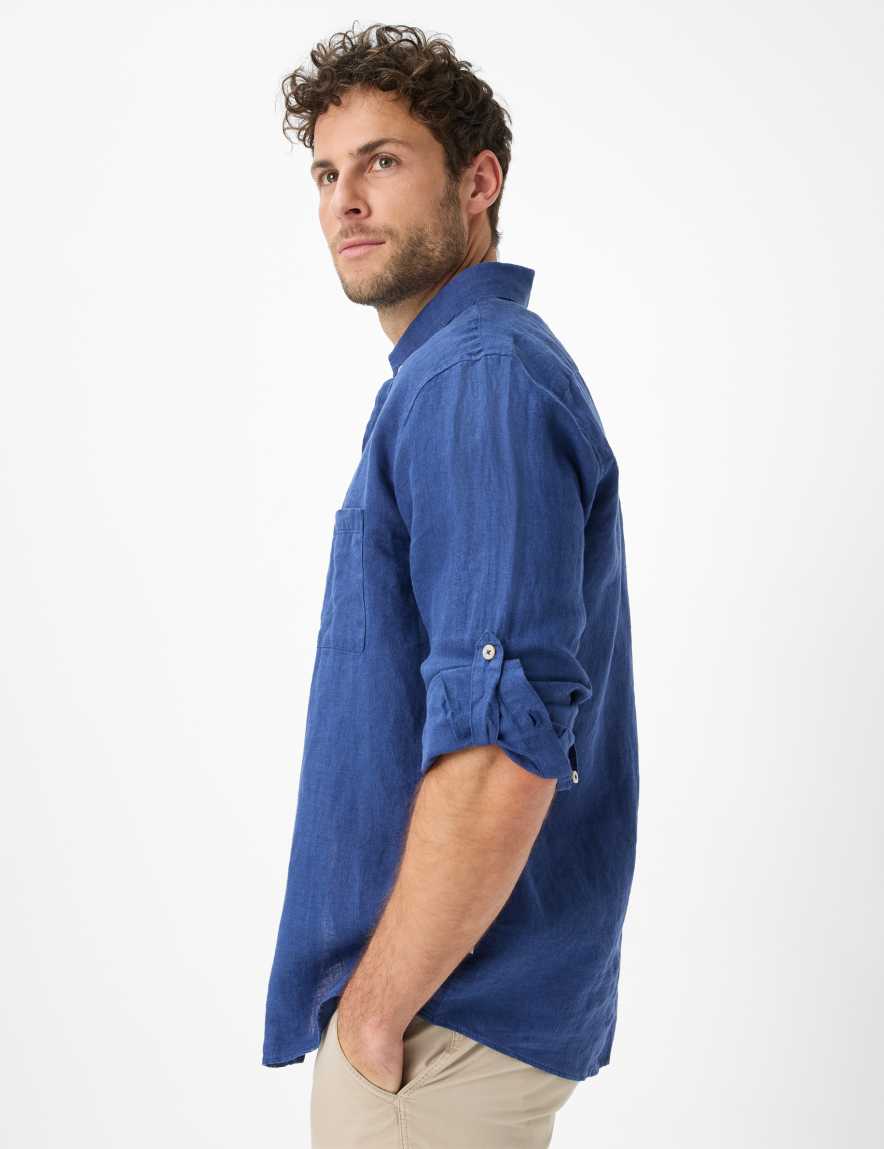 Eurex By Brax Men's Fashion Shirts Style DIRK Dark Blue ➜ - Buy At Brax