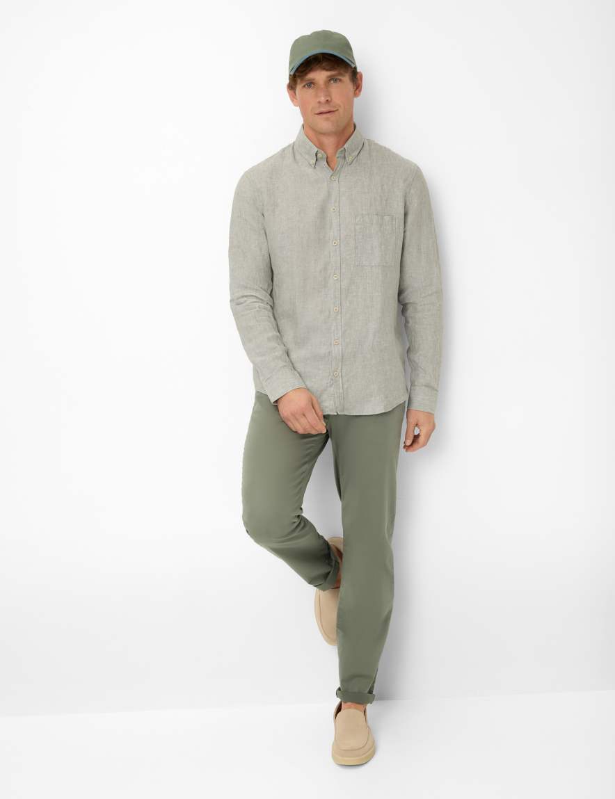 Eurex By Brax Men's Fashion Shirts Style DIRK Green ➜ - Buy Now At Brax