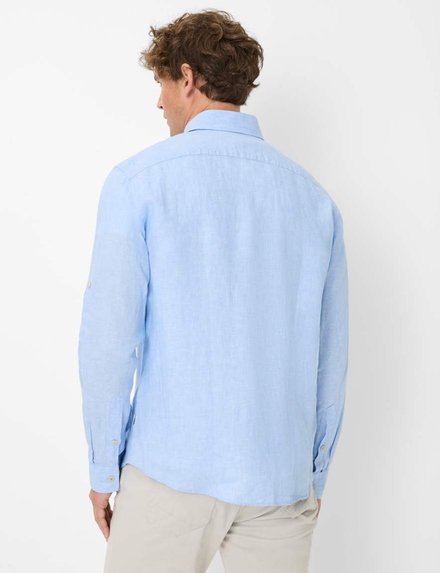 Eurex By Brax Men's Fashion Shirts Style DIRK Light Blue ➜ - Buy At Brax