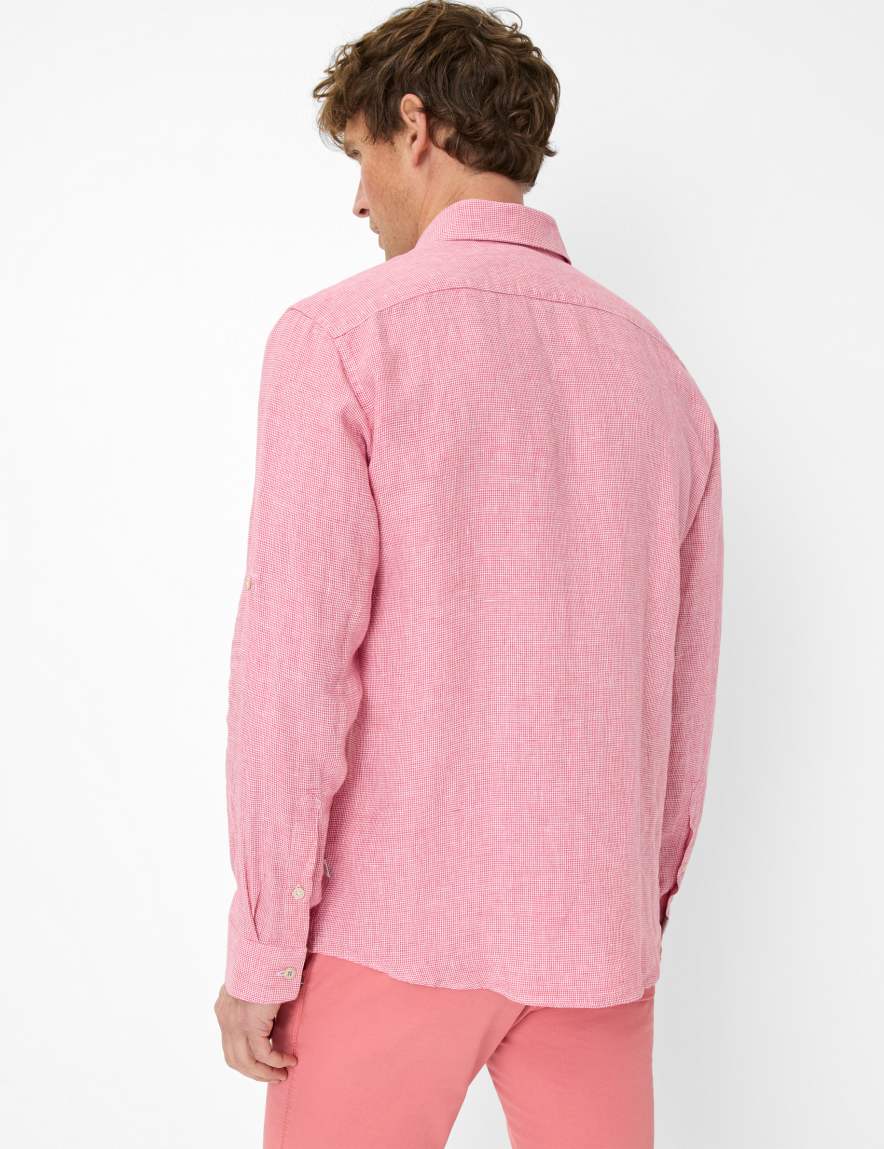 Eurex By Brax Men's Fashion Shirts Style DIRK Light Red ➜ - Buy At Brax