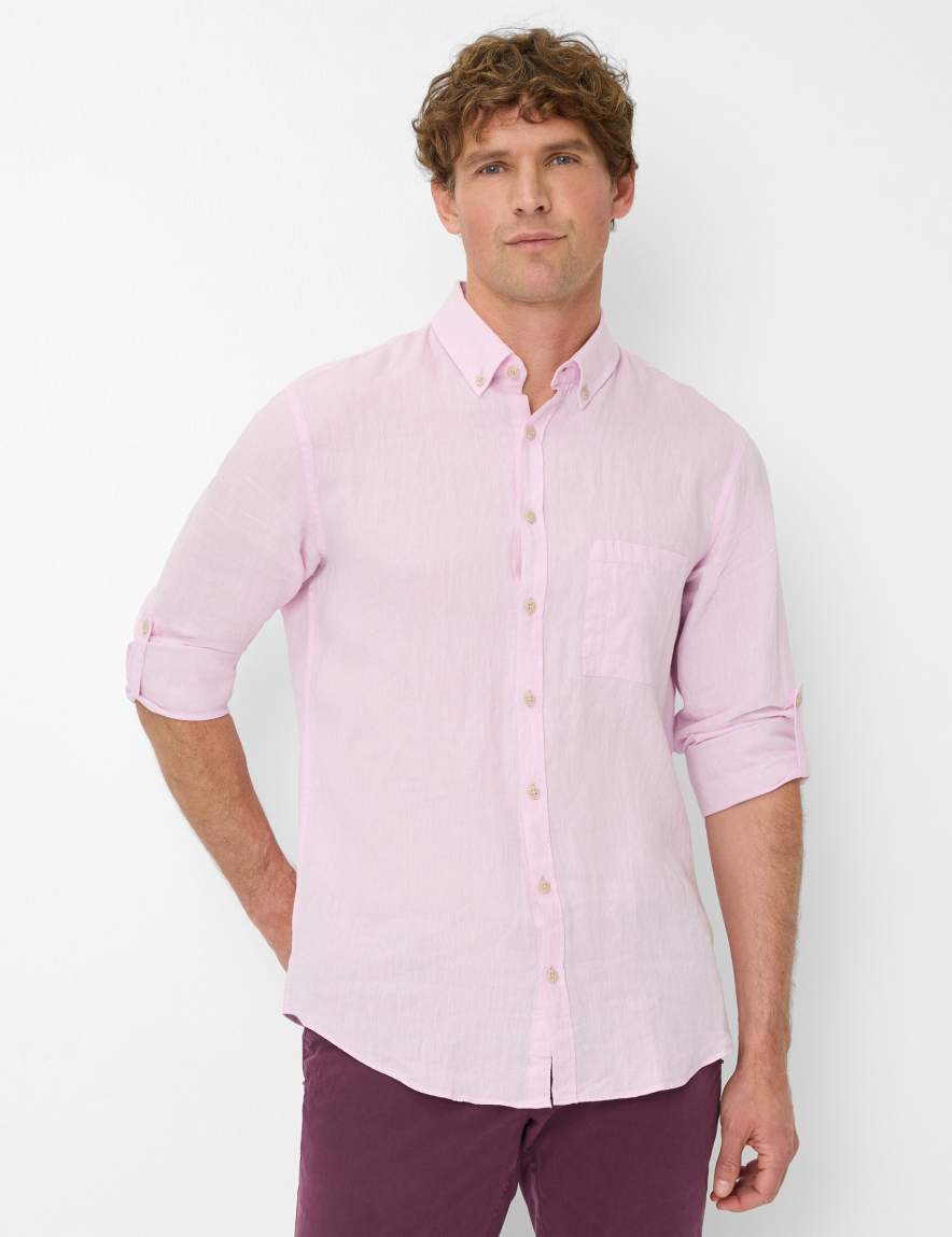 eurex by brax Men's fashion Shirts Style DIRK Rose ➜ - buy now at Brax