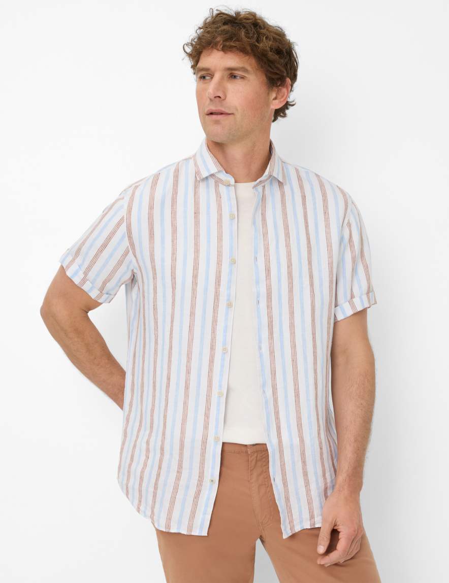 eurex by brax Men's fashion Shirts Style HARDY Multicolored