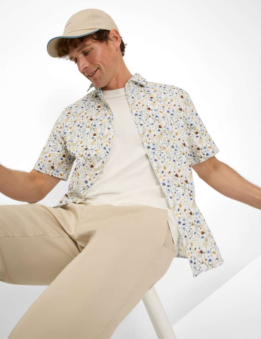 Eurex By Brax Men's Fashion Shirts Style HARDY White ➜ - Buy Now At Brax