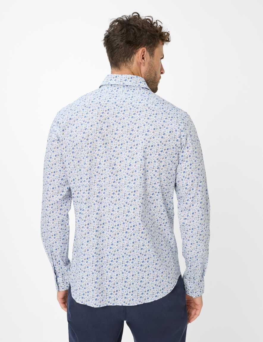 Eurex By Brax Men's Fashion Shirts Style HAROLD Blue ➜ - Buy Now At Brax