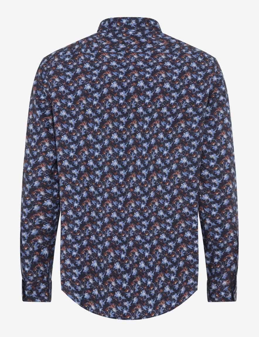 Eurex By Brax Men's Fashion Shirts Style HAROLD Dark Blue ➜ - Buy At Brax