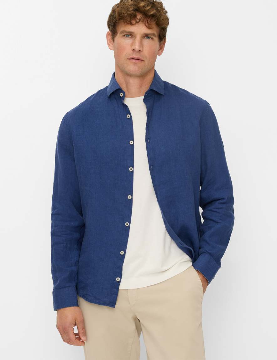 eurex by brax Men's fashion Shirts Style HAROLD Dark Blue ➜ - buy at Brax