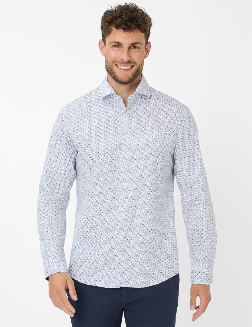 eurex by brax Men's fashion Shirts Style HAROLD Dark Blue ➜ - buy at Brax