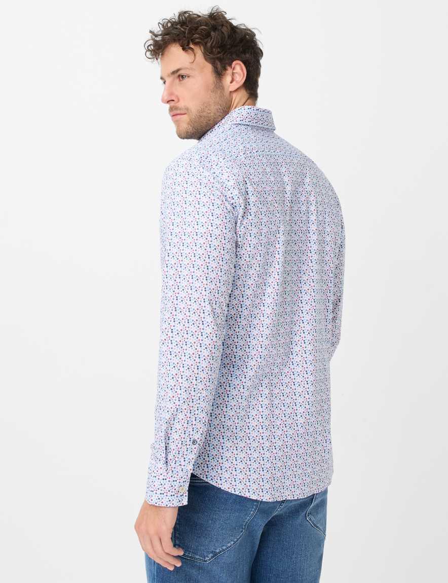 Eurex By Brax Men's Fashion Shirts Style HAROLD Light Blue