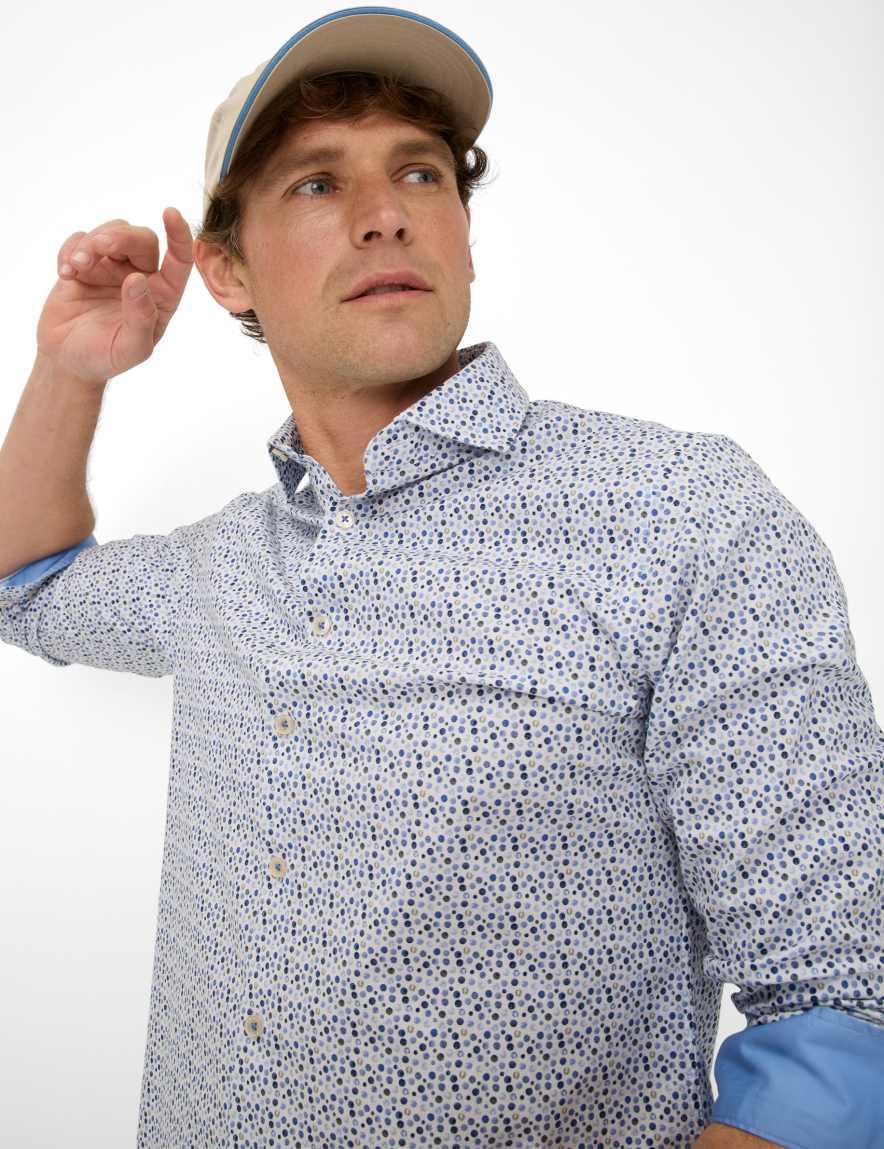 Eurex By Brax Men's Fashion Shirts Style HAROLD Light Green