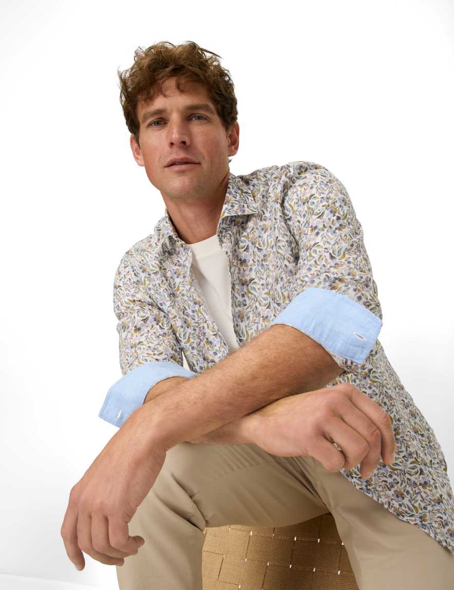 Eurex By Brax Men's Fashion Shirts Style HAROLD Multicolored