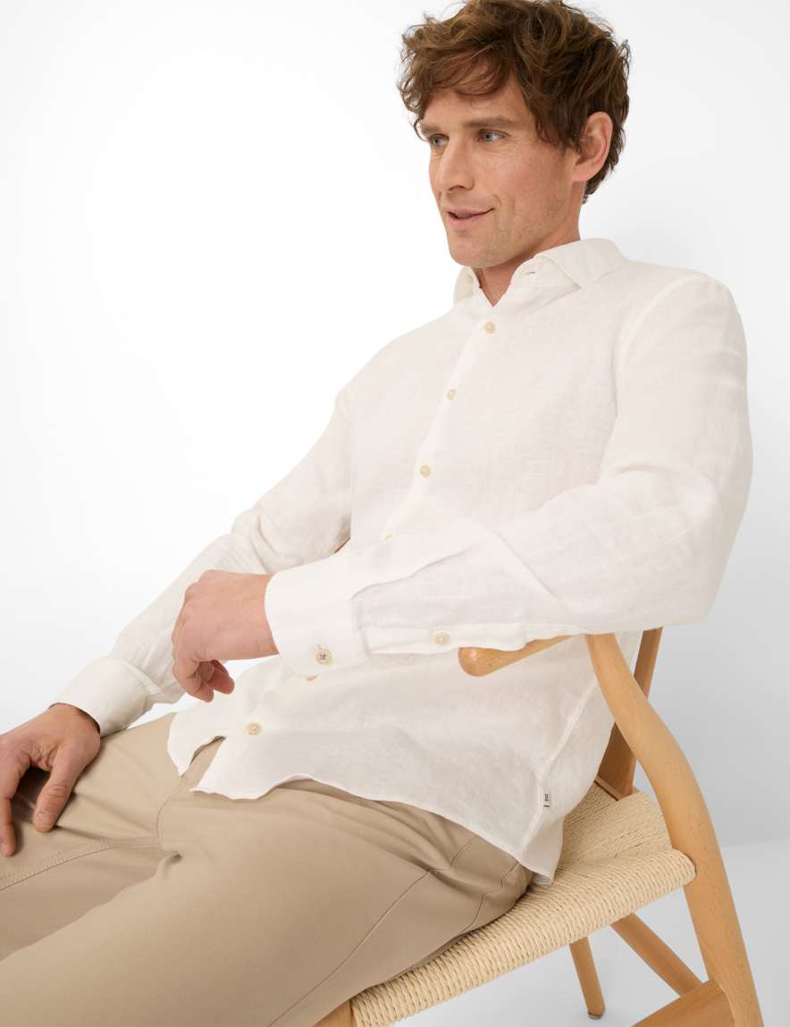 Eurex By Brax Men's Fashion Shirts Style HAROLD White ➜ - Buy Now At Brax