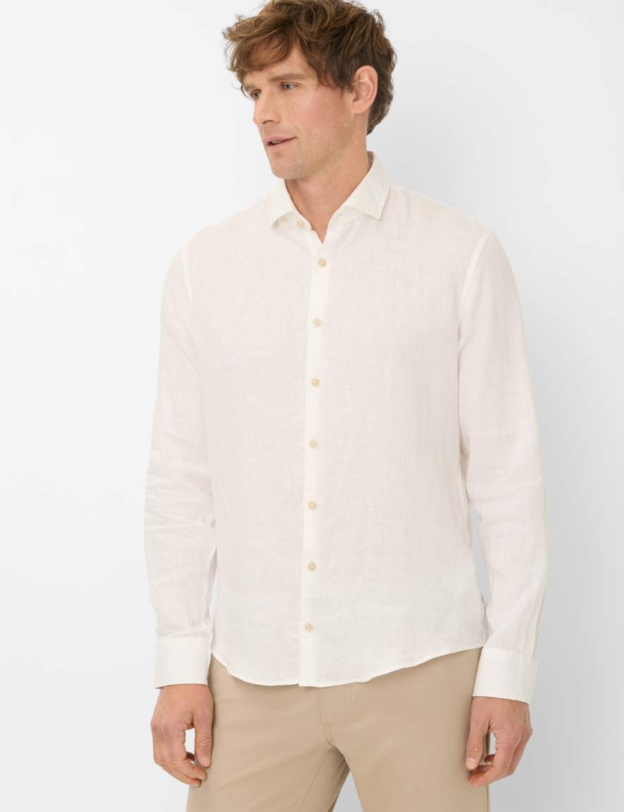 eurex by brax Men's fashion Shirts Style HAROLD White ➜ - buy now at Brax