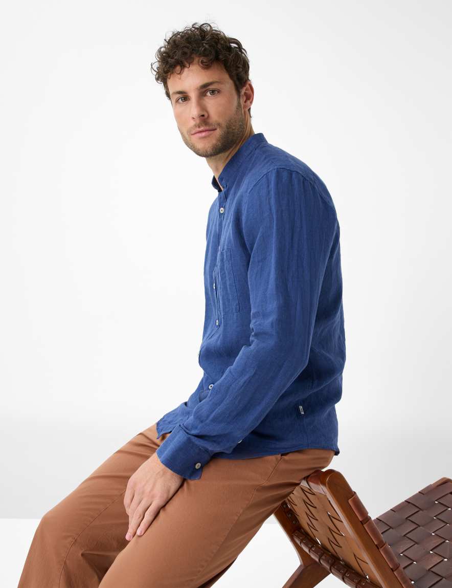 Eurex By Brax Men's Fashion Shirts Style LARS Dark Blue ➜ - Buy At Brax