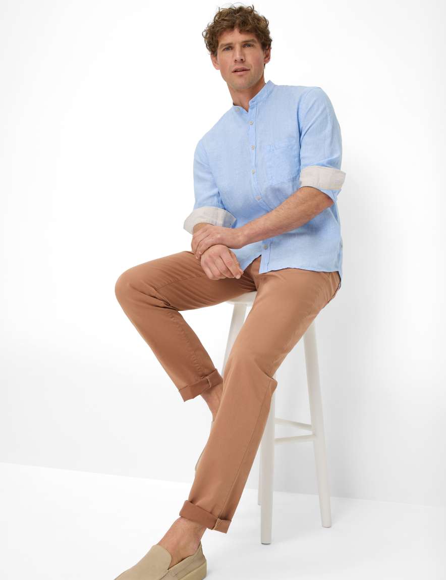 Eurex By Brax Men's Fashion Shirts Style LARS Light Blue ➜ - Buy At Brax