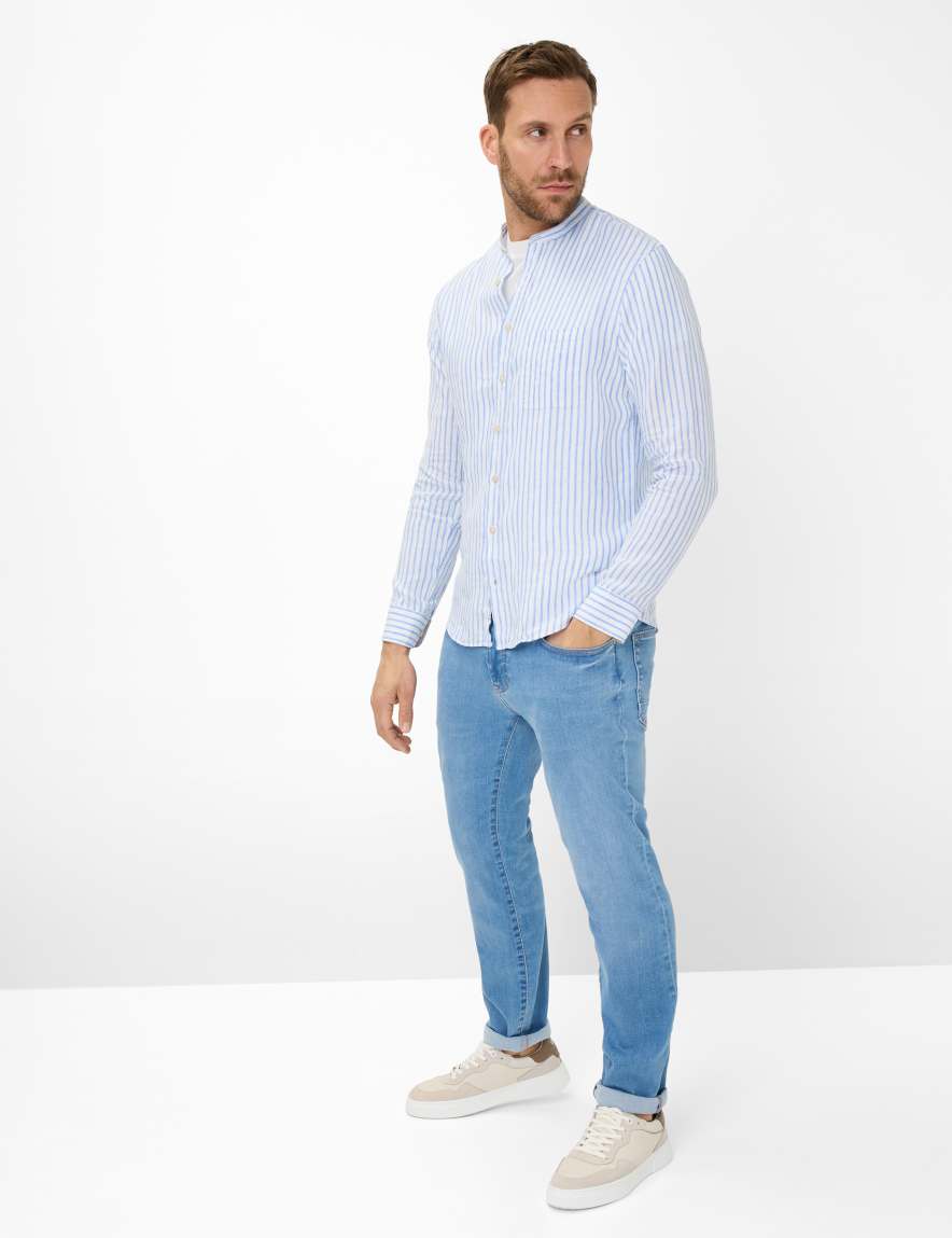 Eurex By Brax Men's Fashion Shirts Style LARS Light Blue ➜ - Buy At Brax