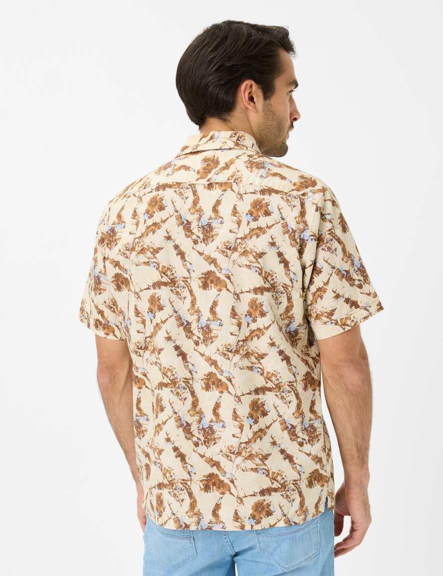 Eurex By Brax Men's Fashion Shirts Style LEO Beige ➜ - Buy Now At Brax