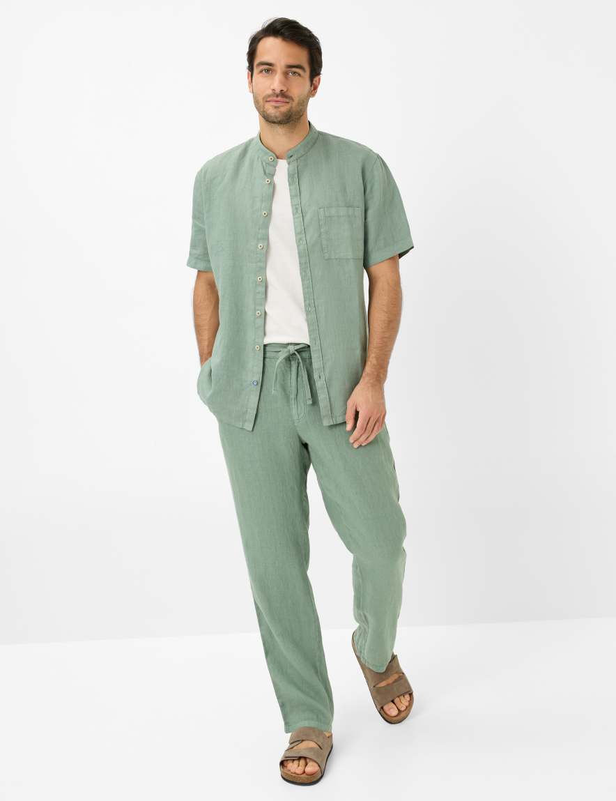 Eurex By Brax Men's Fashion Shirts Style LIONEL Green ➜ - Buy Now At Brax