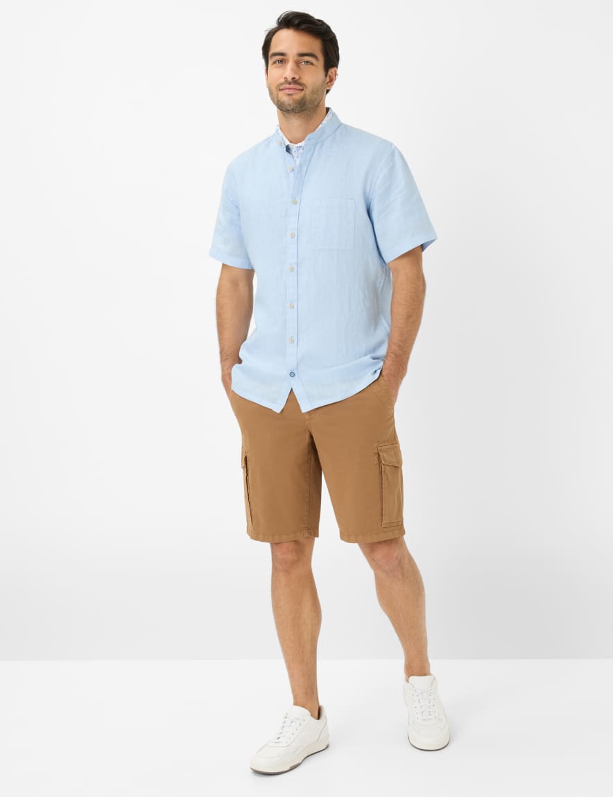 Eurex By Brax Men's Fashion Shirts Style LIONEL Light Blue